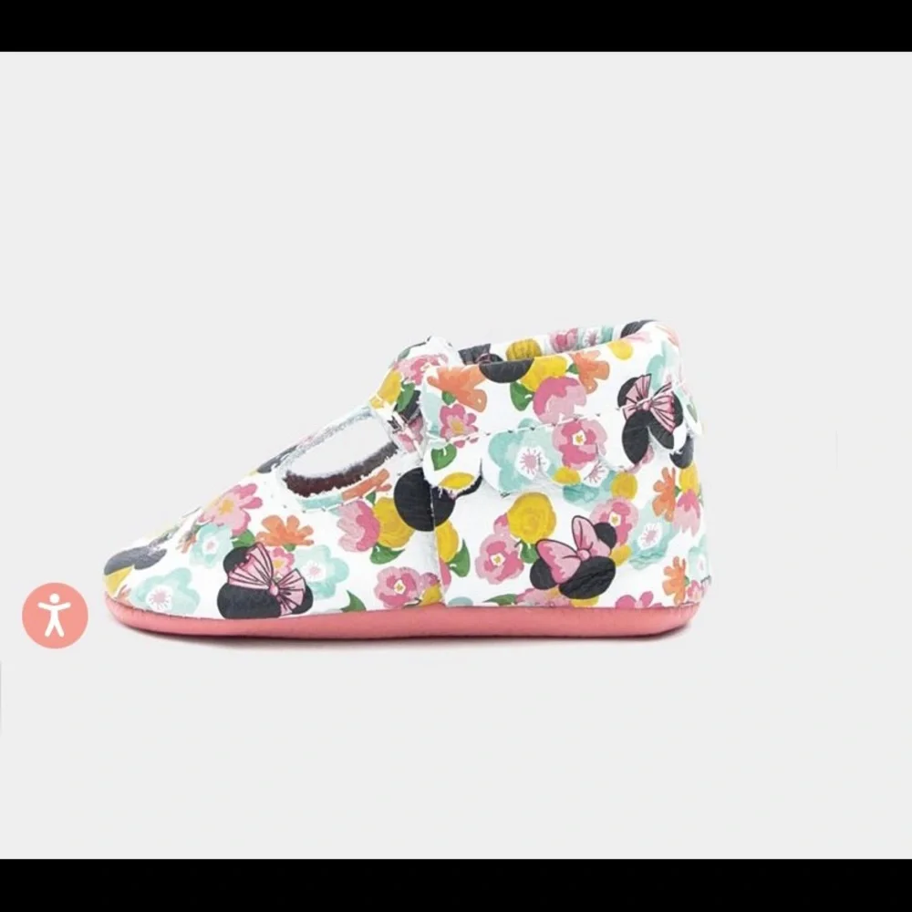 Freshly Picked Floral Minnie Mary Jane Moccasins